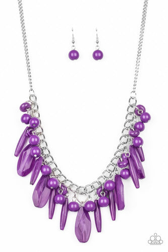 Paparazzi Miami Martinis - Purple Necklace