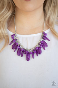 Paparazzi Miami Martinis - Purple Necklace
