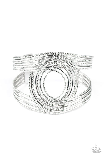 Paparazzi Rustic Coils - Silver Bracelet