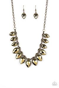 Paparazzi FEARLESS is More - Brass Necklace