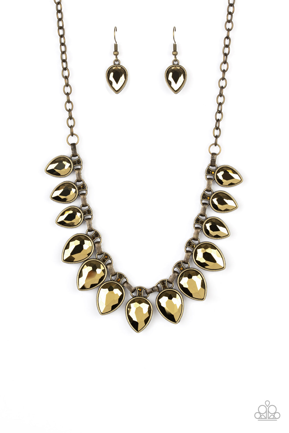 Paparazzi FEARLESS is More - Brass Necklace