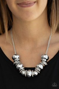 Paparazzi Only The Brave - White Necklace