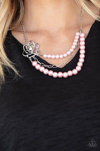 Paparazzi Fabulously Floral - Pink Necklace