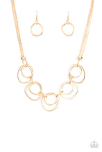 Load image into Gallery viewer, Paparazzi Asymmetrical Adornment - Gold Necklace