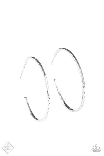 Paparazzi Rural Reserve Silver Hoop Earring