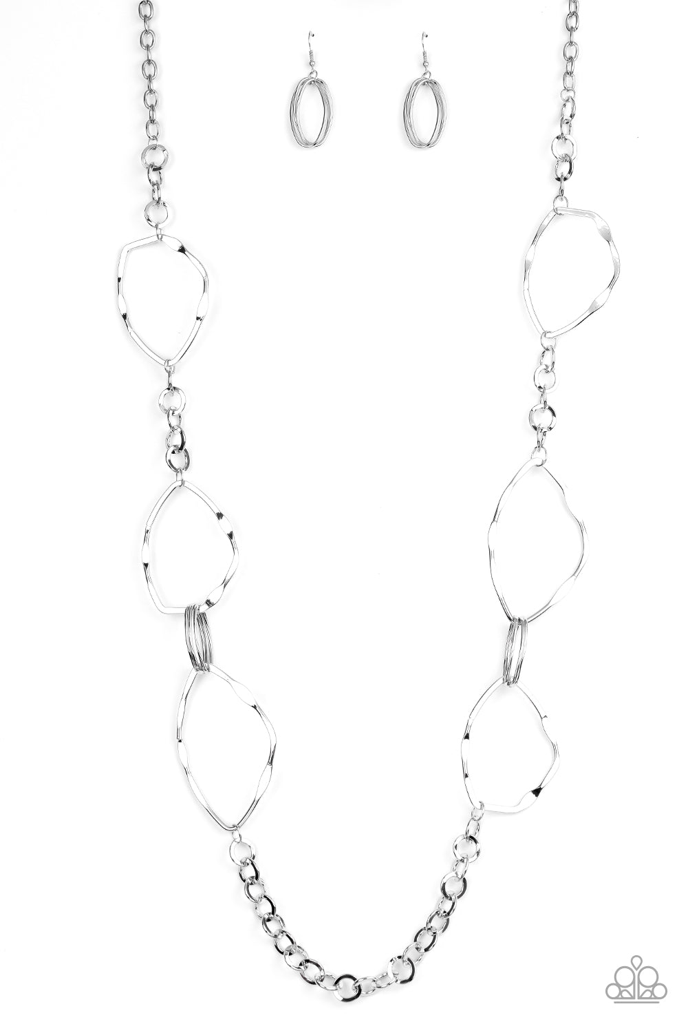 Paparazzi Abstract Artifact - Silver Necklace