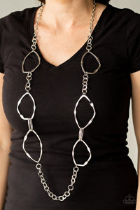 Paparazzi Abstract Artifact - Silver Necklace