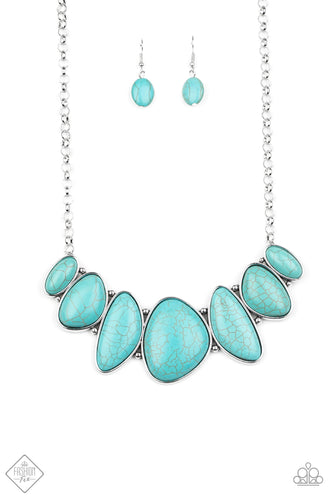 Paparazzi Primitive - Blue Necklace - Fashion Fix September 2020