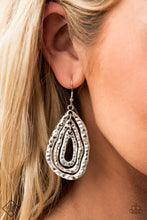 Load image into Gallery viewer, Paparazzi Metallic Meltdown - Silver Earrings - Fashion Fix September 2020