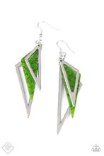 Load image into Gallery viewer, Paparazzi Evolutionary Edge - Green Earrings - December 2020 Fashion Fix