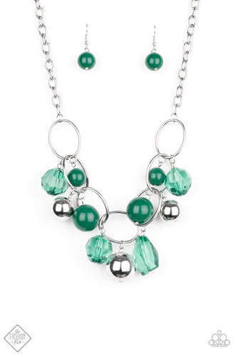 Paparazzi Cosmic Getaway - Green Necklace - Fashion Fix September 2020