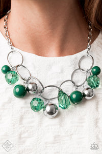 Paparazzi Cosmic Getaway - Green Necklace - Fashion Fix September 2020