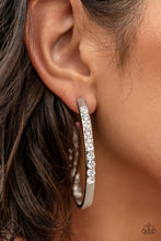 Load image into Gallery viewer, Paparazzi Borderline Brilliance - White Earring - February 2021 Fashion Fix