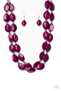 Paparazzi Two-Story Stunner Necklace - Purple