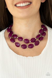 Paparazzi Two-Story Stunner Necklace - Purple