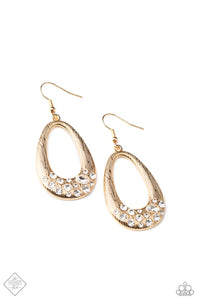 Paparazzi Better LUXE Next Time - Gold Earrings - December 2020 Fashion Fix