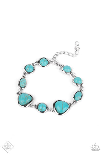 Paparazzi Eco-Friendly Fashionista - Blue Bracelet - Fashion Fix - March 2021