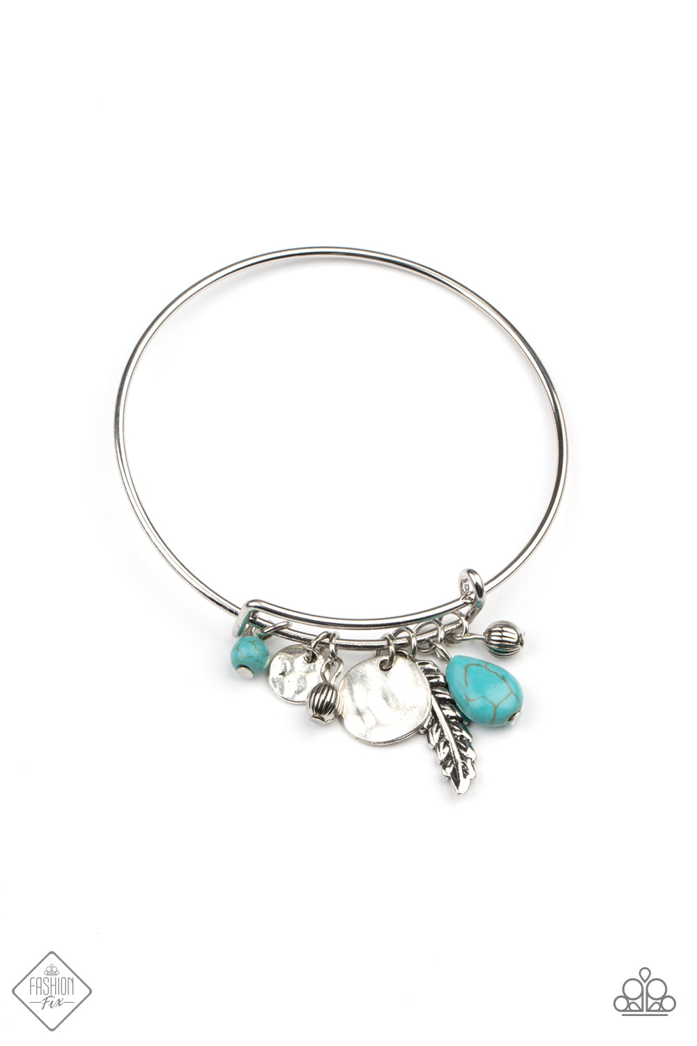 Paparazzi Root and RANCH Blue Bracelet-Fashion Fix-May 2021