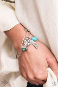 Paparazzi Root and RANCH Blue Bracelet-Fashion Fix-May 2021