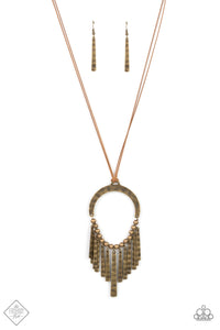 Paparazzi You Wouldnt FLARE! Brass Necklace-Fashion Fix-May 2021