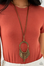 Load image into Gallery viewer, Paparazzi You Wouldnt FLARE! Brass Necklace-Fashion Fix-May 2021