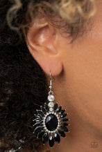 Load image into Gallery viewer, Paparazzi Big Time Twinkle Black Earring