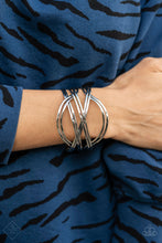 Load image into Gallery viewer, Paparazzi Hautely Hammered - Silver Bracelet Fashion Fix