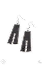 Load image into Gallery viewer, Products Paparazzi Demandingly Deco - Black Earrings