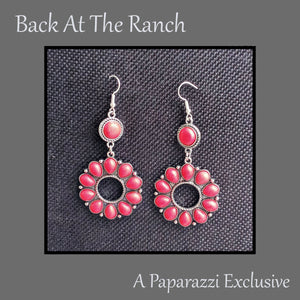Paparazzi Back At The Ranch Red Earring