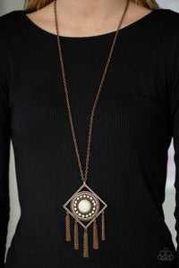Paparazzi Sandstone Solstice Copper Necklace
