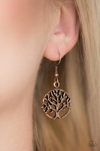 Paparazzi Dream TREEHOUSE - Copper Earring