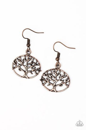 Paparazzi Dream TREEHOUSE - Copper Earring